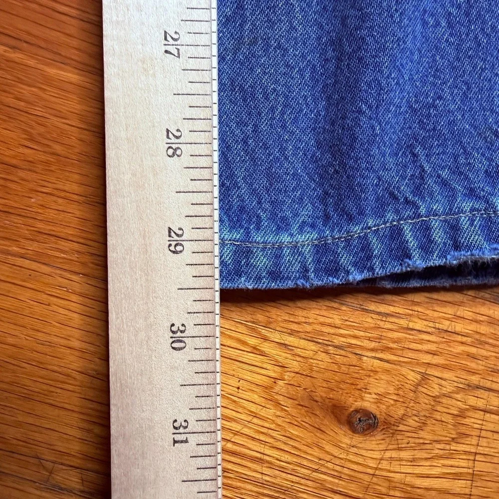 Carhartt Overalls Men's 38x34 Blue Denim Carpenter Bib Workwear Cotton R07 DST